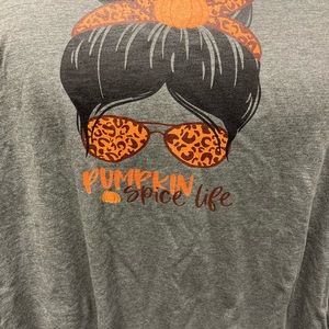 Pumpkin Spice Life Tshirt.  Super soft Bella Canvas shirt.  3XL